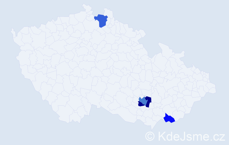Příjmení: 'Leukert', počet výskytů 9 v celé ČR