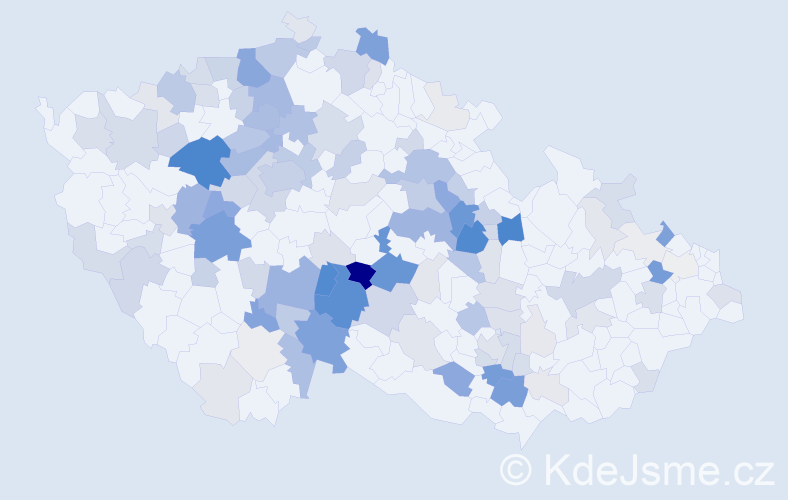 Příjmení: 'Loskot', počet výskytů 489 v celé ČR