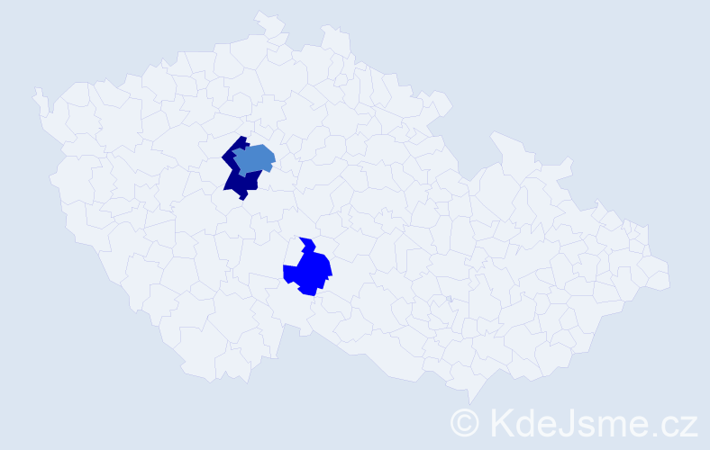 Příjmení: 'Aafjes', počet výskytů 6 v celé ČR