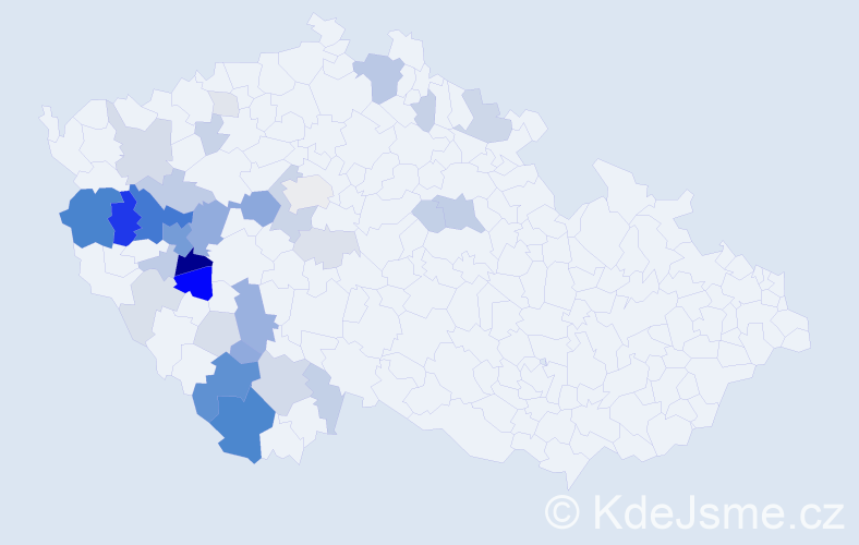 Příjmení: 'Kajer', počet výskytů 113 v celé ČR