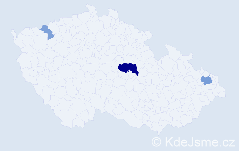 Příjmení: 'Tinz', počet výskytů 12 v celé ČR