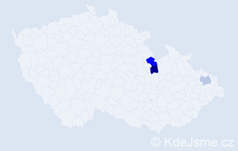 Příjmení: 'Droździk', počet výskytů 3 v celé ČR