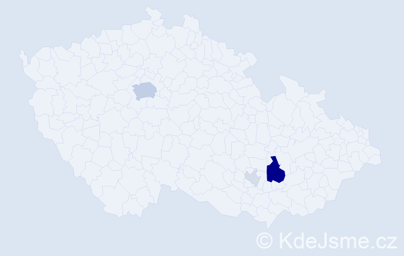 Příjmení: 'Kervitcerová', počet výskytů 10 v celé ČR