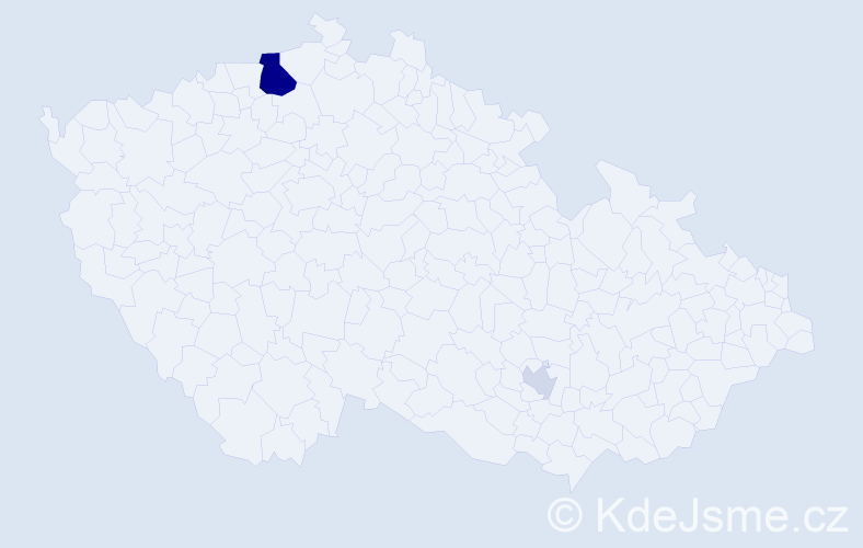 Příjmení: 'Bährová', počet výskytů 7 v celé ČR