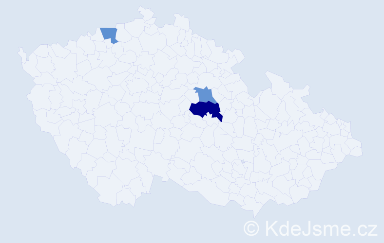 Příjmení: 'Erősová', počet výskytů 4 v celé ČR