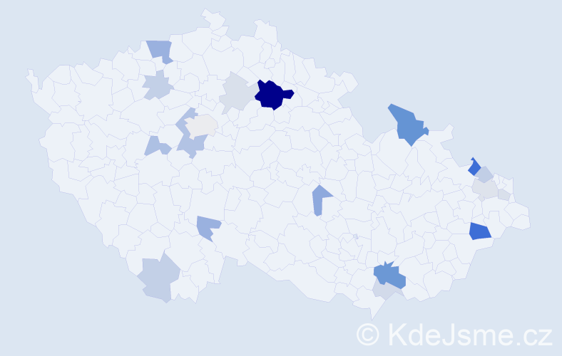 Příjmení: 'Fidrich', počet výskytů 49 v celé ČR