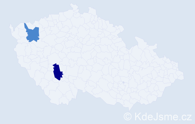Příjmení: 'Krivoňáková', počet výskytů 4 v celé ČR