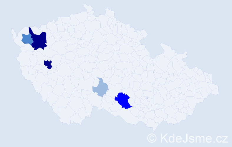 Příjmení: 'Eichacker', počet výskytů 14 v celé ČR