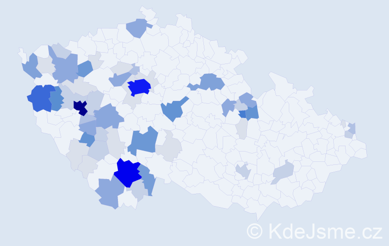 Příjmení: 'Duspivová', počet výskytů 230 v celé ČR