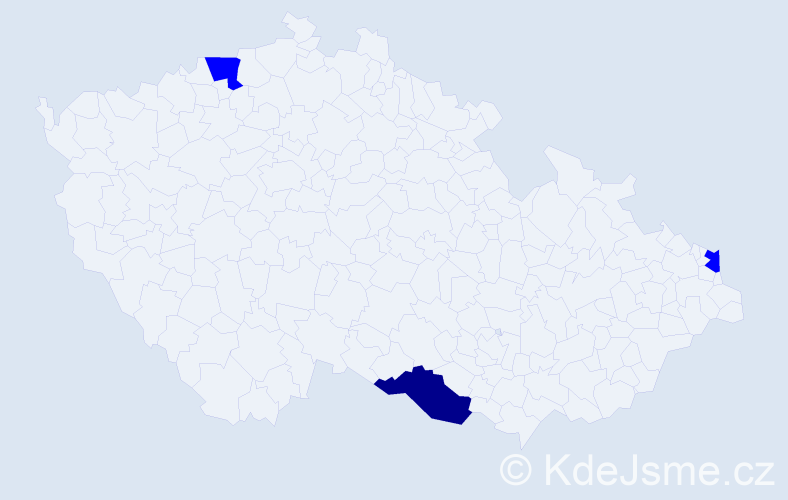Příjmení: 'Kakol', počet výskytů 4 v celé ČR