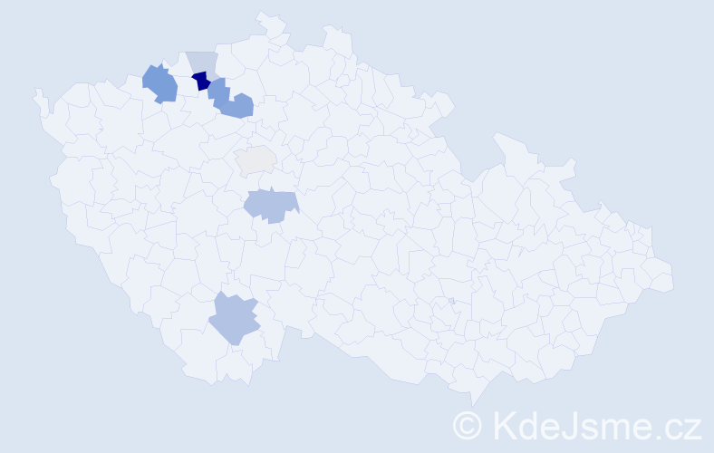 Příjmení: 'Kochlöffel', počet výskytů 13 v celé ČR