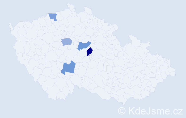 Příjmení: 'Fritzenová', počet výskytů 9 v celé ČR