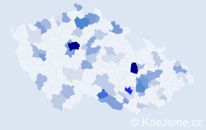 Příjmení: 'Selinger', počet výskytů 224 v celé ČR