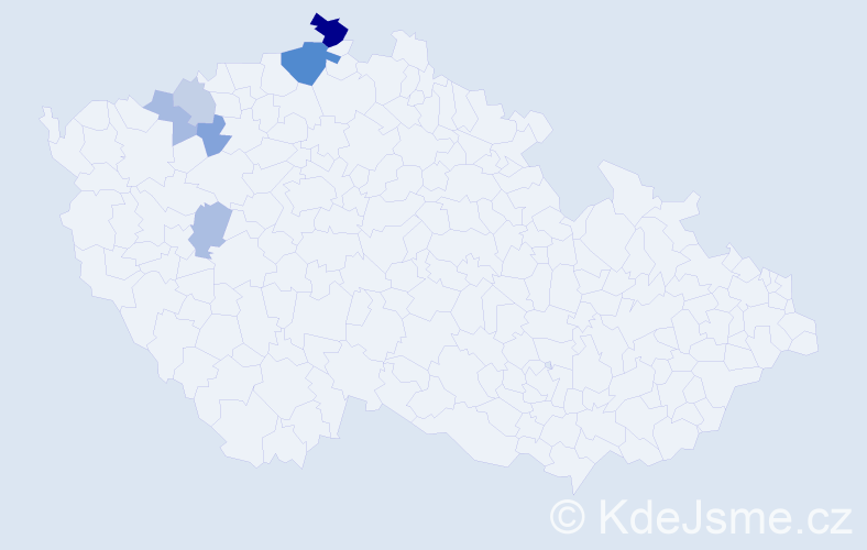 Příjmení: 'Denisovová', počet výskytů 14 v celé ČR