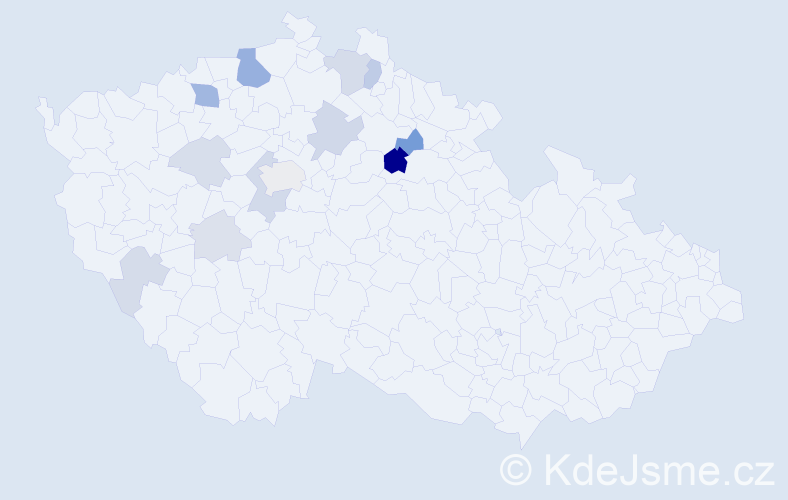Příjmení: 'Kroisová', počet výskytů 32 v celé ČR