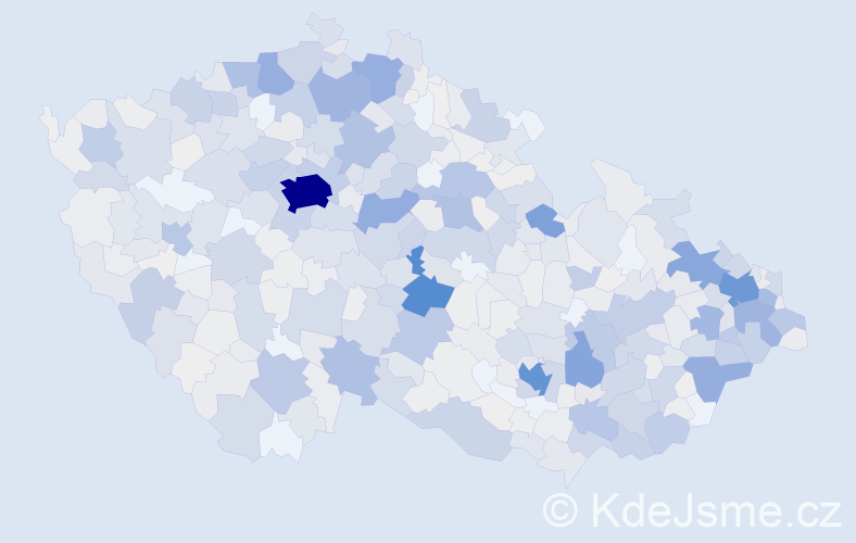 Příjmení: 'Adamcová', počet výskytů 3344 v celé ČR