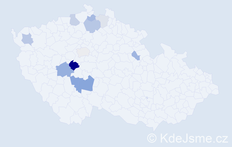 Příjmení: 'Slaboň', počet výskytů 24 v celé ČR