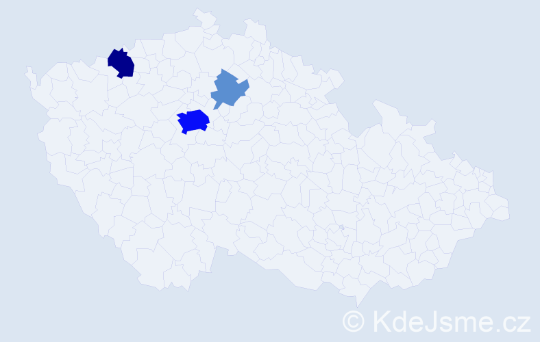 Příjmení: 'Obersteinová', počet výskytů 17 v celé ČR