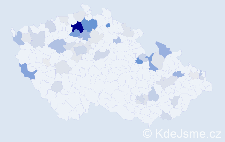 Příjmení: 'Kühnová', počet výskytů 128 v celé ČR