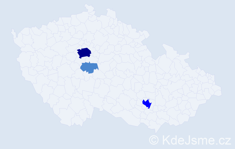 Příjmení: '"De Rose"', počet výskytů 6 v celé ČR