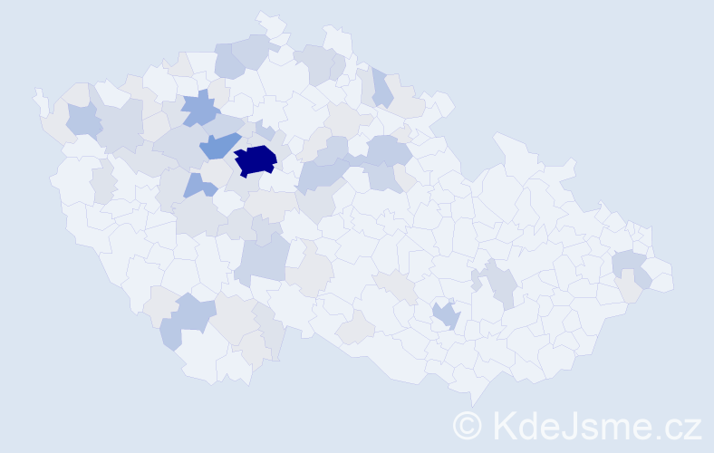 Příjmení: 'Pichlová', počet výskytů 221 v celé ČR