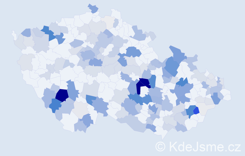 Příjmení: 'Hejtmánková', počet výskytů 687 v celé ČR