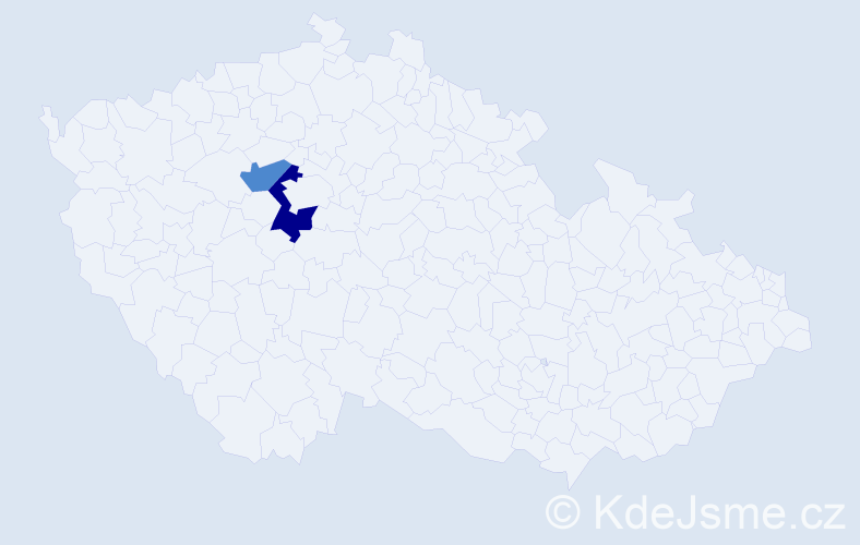 Příjmení: 'Kužnarová', počet výskytů 3 v celé ČR