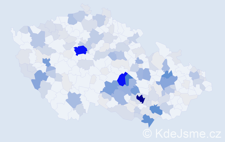 Příjmení: 'Pohanka', počet výskytů 690 v celé ČR