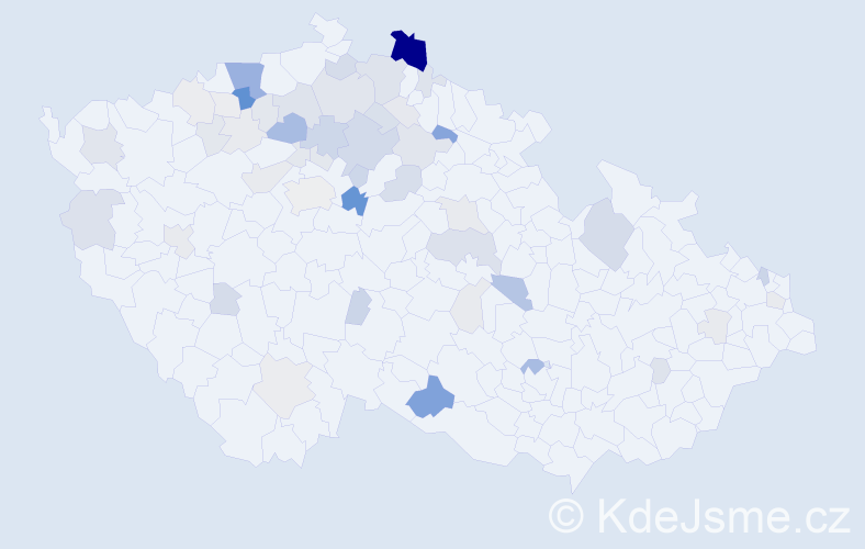 Příjmení: 'Bari', počet výskytů 177 v celé ČR