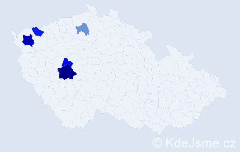 Příjmení: 'Reissmüller', počet výskytů 9 v celé ČR