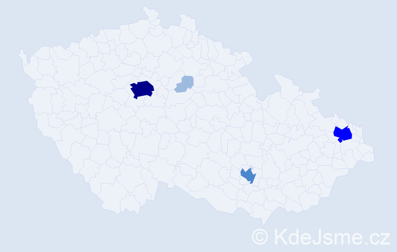 Příjmení: 'Sawa', počet výskytů 10 v celé ČR