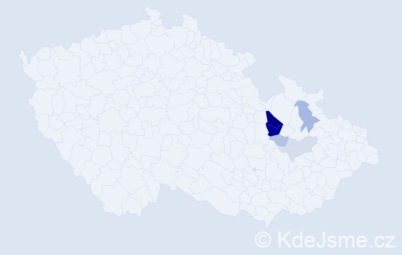 Příjmení: 'Rifflerová', počet výskytů 22 v celé ČR