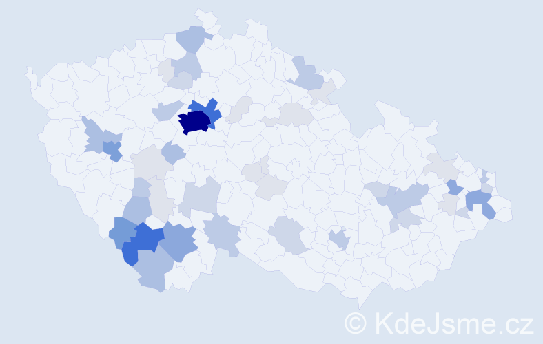Příjmení: 'Alešová', počet výskytů 162 v celé ČR