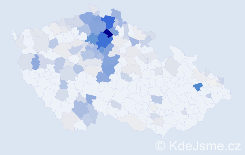 Příjmení: 'Mocová', počet výskytů 602 v celé ČR