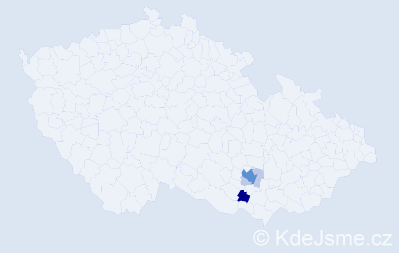 Příjmení: 'Sedlinská', počet výskytů 18 v celé ČR