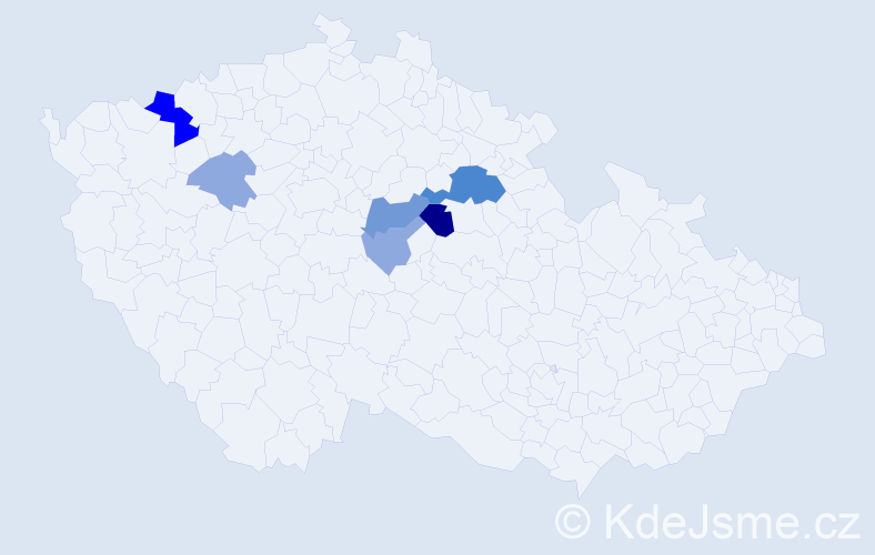 Příjmení: 'Neprášková', počet výskytů 17 v celé ČR