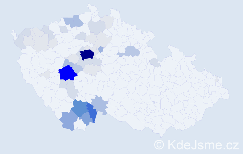 Příjmení: 'Kalátová', počet výskytů 184 v celé ČR