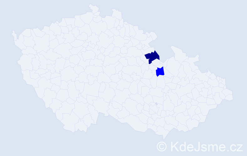 Příjmení: 'Brygider', počet výskytů 3 v celé ČR