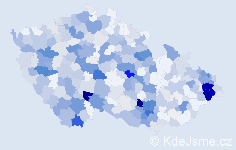 Příjmení: 'Kozel', počet výskytů 1866 v celé ČR
