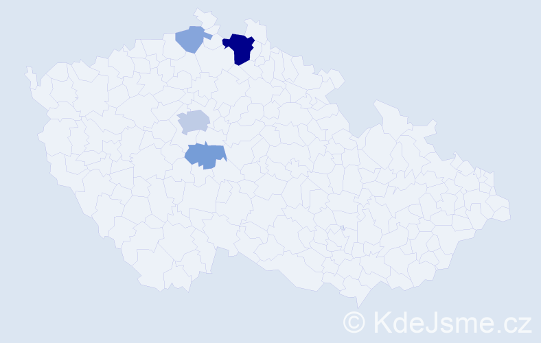 Příjmení: 'Turtak', počet výskytů 12 v celé ČR