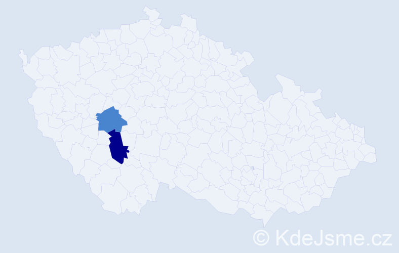 Příjmení: 'Catargiová', počet výskytů 5 v celé ČR