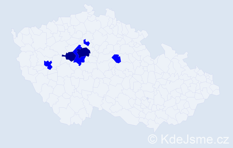 Příjmení: 'Ivashchuk', počet výskytů 8 v celé ČR