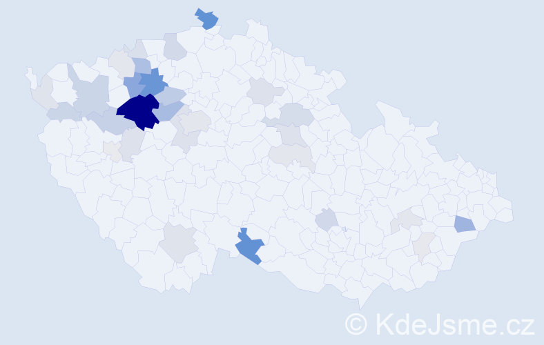 Příjmení: 'Pidrmanová', počet výskytů 104 v celé ČR