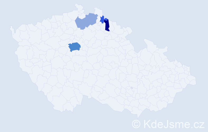 Příjmení: 'Biemann', počet výskytů 12 v celé ČR