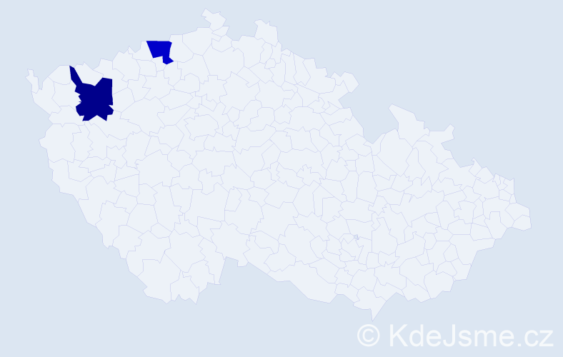 Příjmení: 'Korellus', počet výskytů 8 v celé ČR