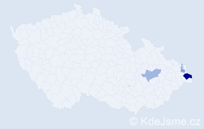 Příjmení: 'Swidrová', počet výskytů 16 v celé ČR