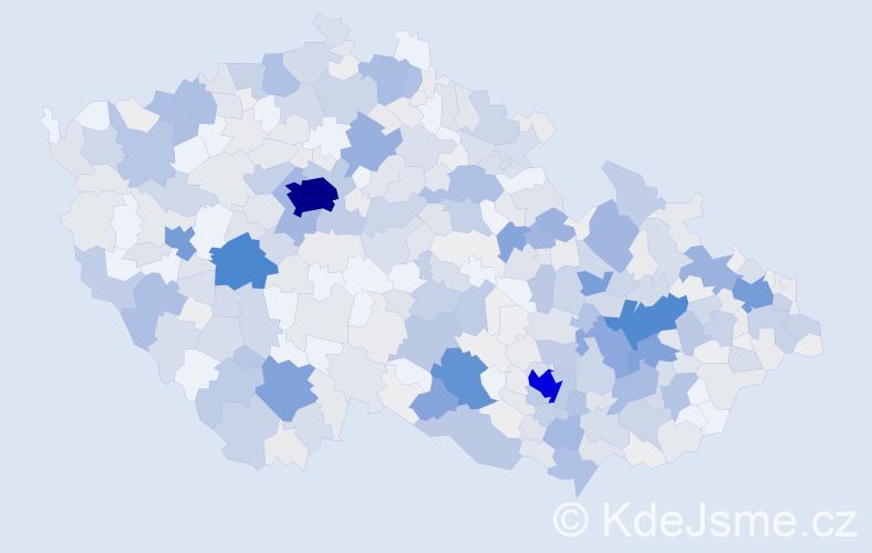 Příjmení: 'Kubová', počet výskytů 1945 v celé ČR