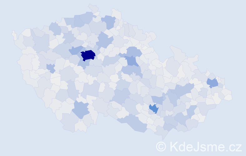 Příjmení: 'Kučera', počet výskytů 15260 v celé ČR