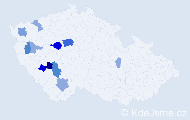Příjmení: 'Dobřemysl', počet výskytů 35 v celé ČR