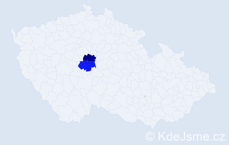 Příjmení: 'Višvarda', počet výskytů 7 v celé ČR